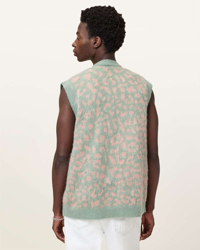 Serge Leopard Jacquard Vest