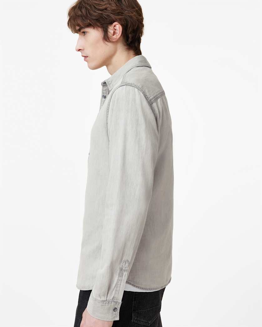 Gleason Press Stud Ramskull Denim Shirt