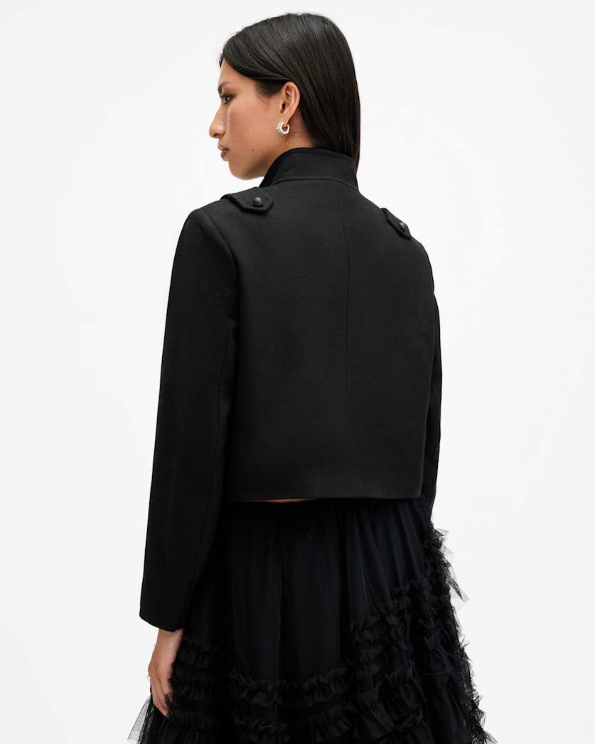 Rummy Cropped Wool Blend Jacket