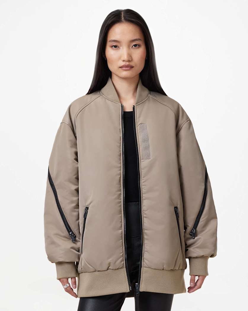 Hanaa Oversized Bomber Jacket