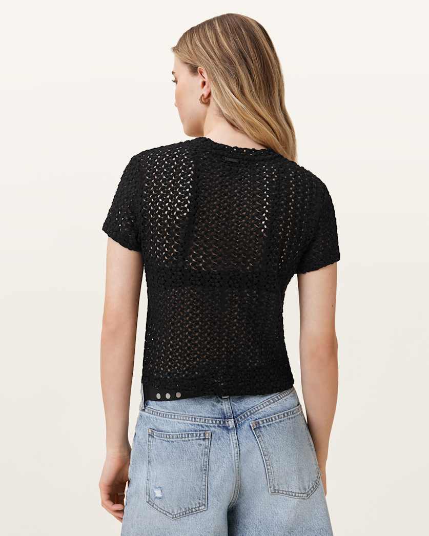 Karma Crochet Stevie Slim Fit T-Shirt