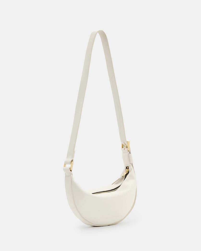 Half Moon Leather Crossbody Bag