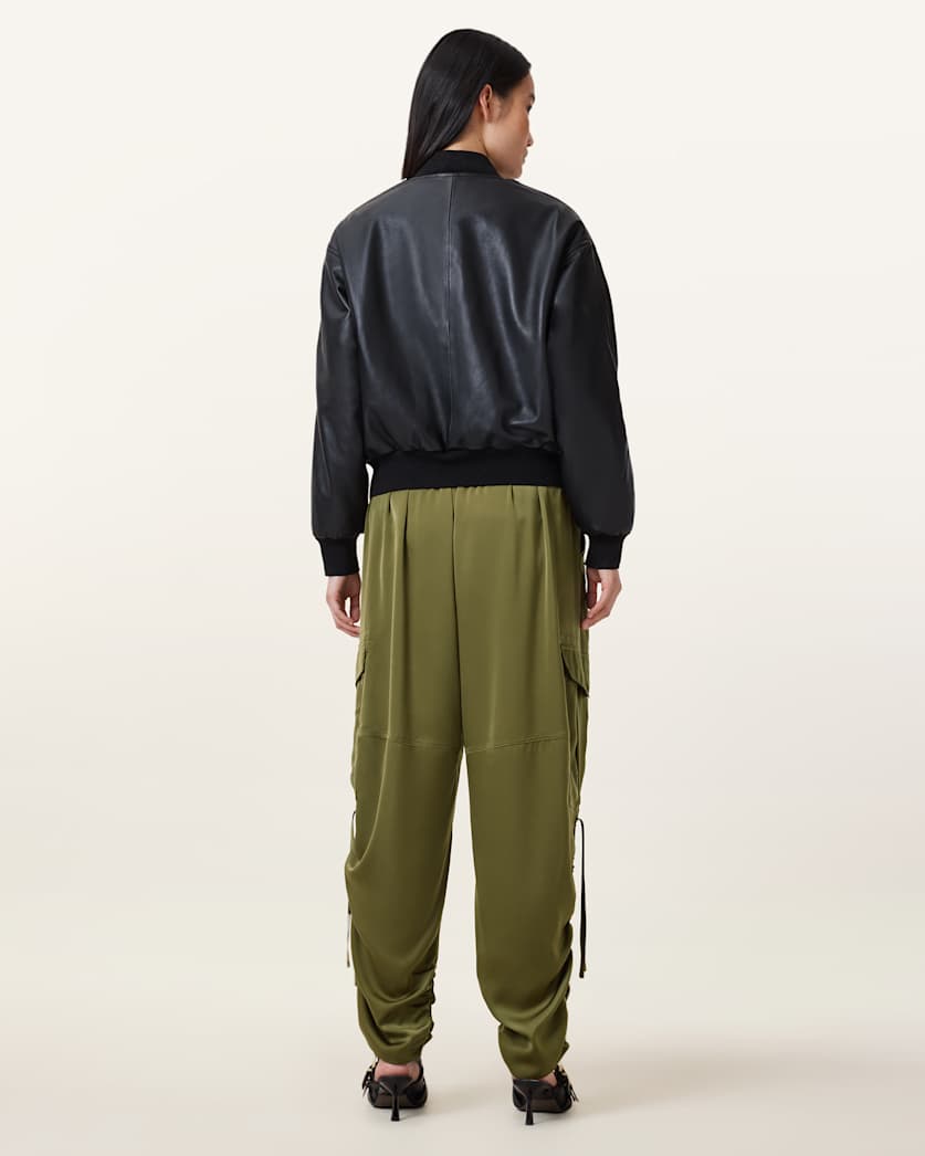 Kaye Relaxed Fit Satin Trousers