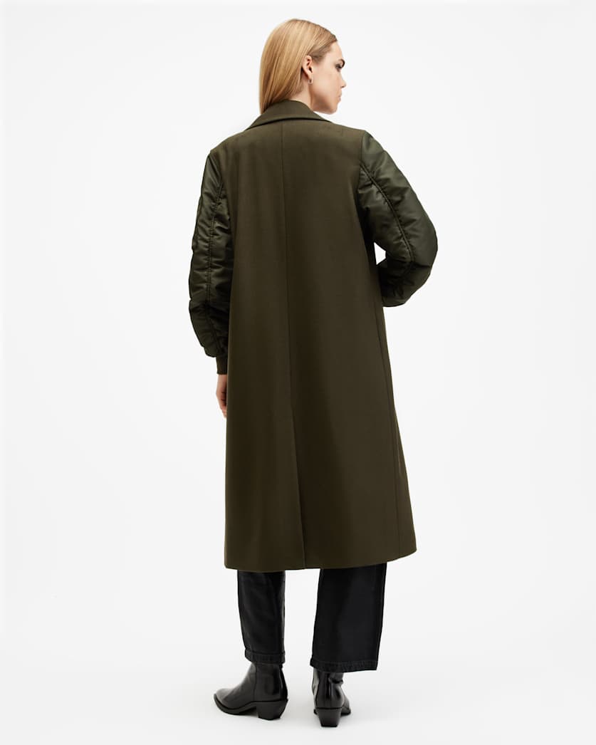 Paulah Wool Blend Double Breasted Coat
