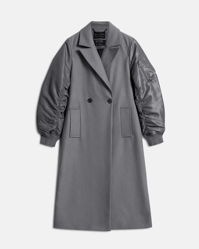 Paulah Wool Blend Double Breasted Coat