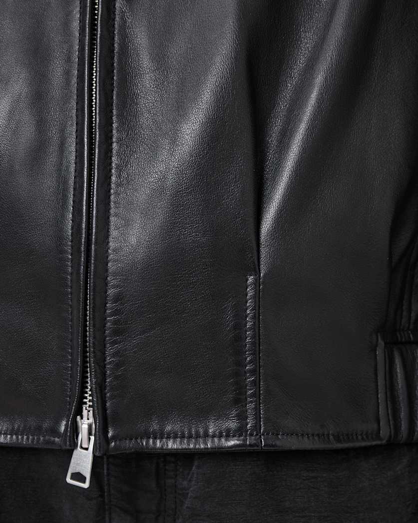 Martina Leather Bomber Jacket