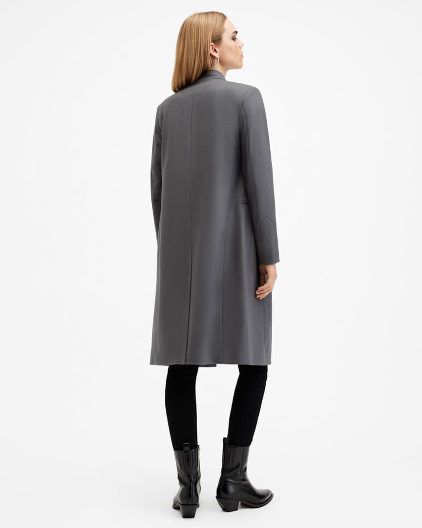 Sidney Wool Cashmere Blend Tailored Coat