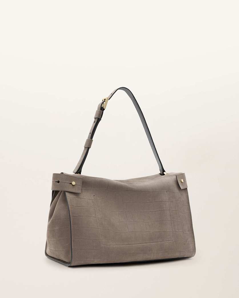 Ursa Crocodile Effect Leather Bag