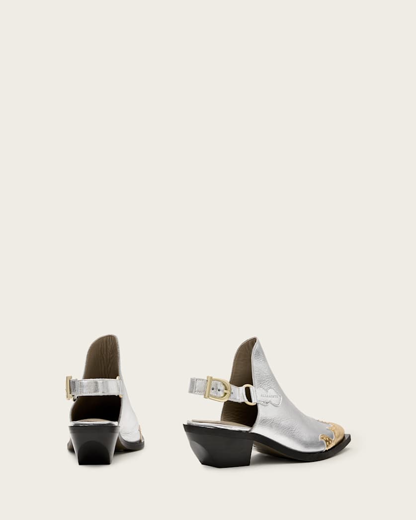 Desola Leather Western Mules