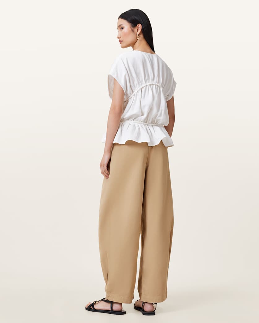 Becca Barrel Leg Trousers