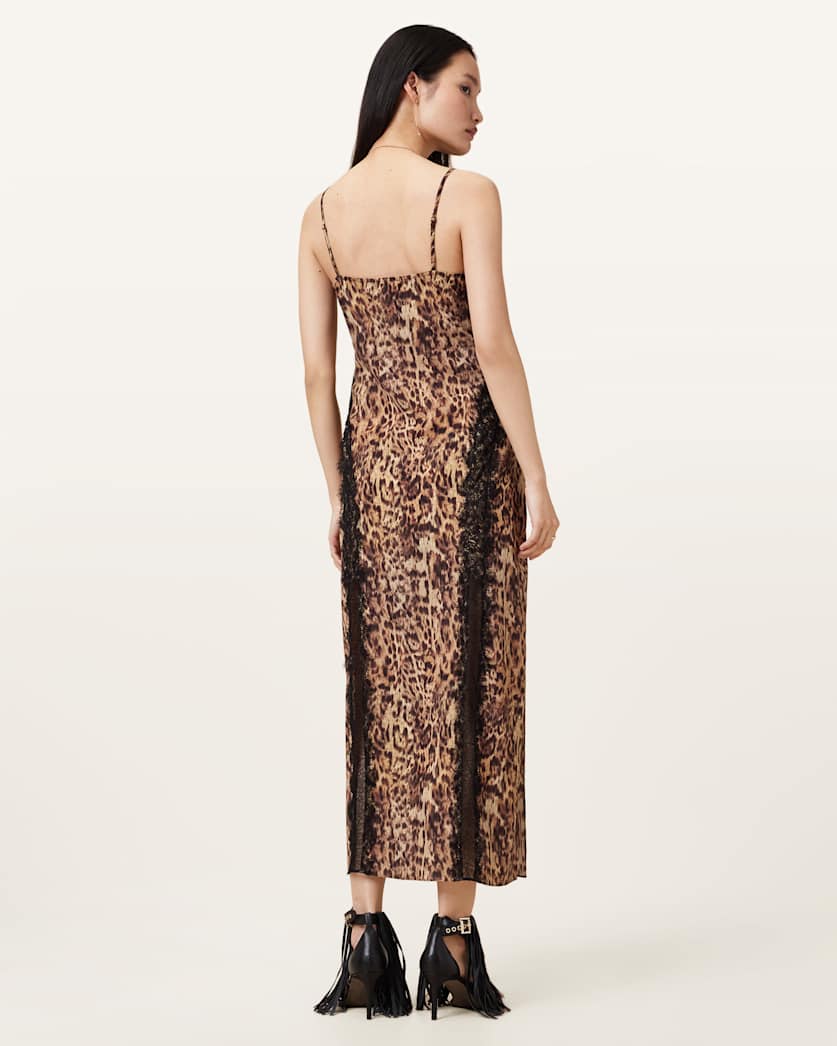 Melia Leopard Print Maxi Dress