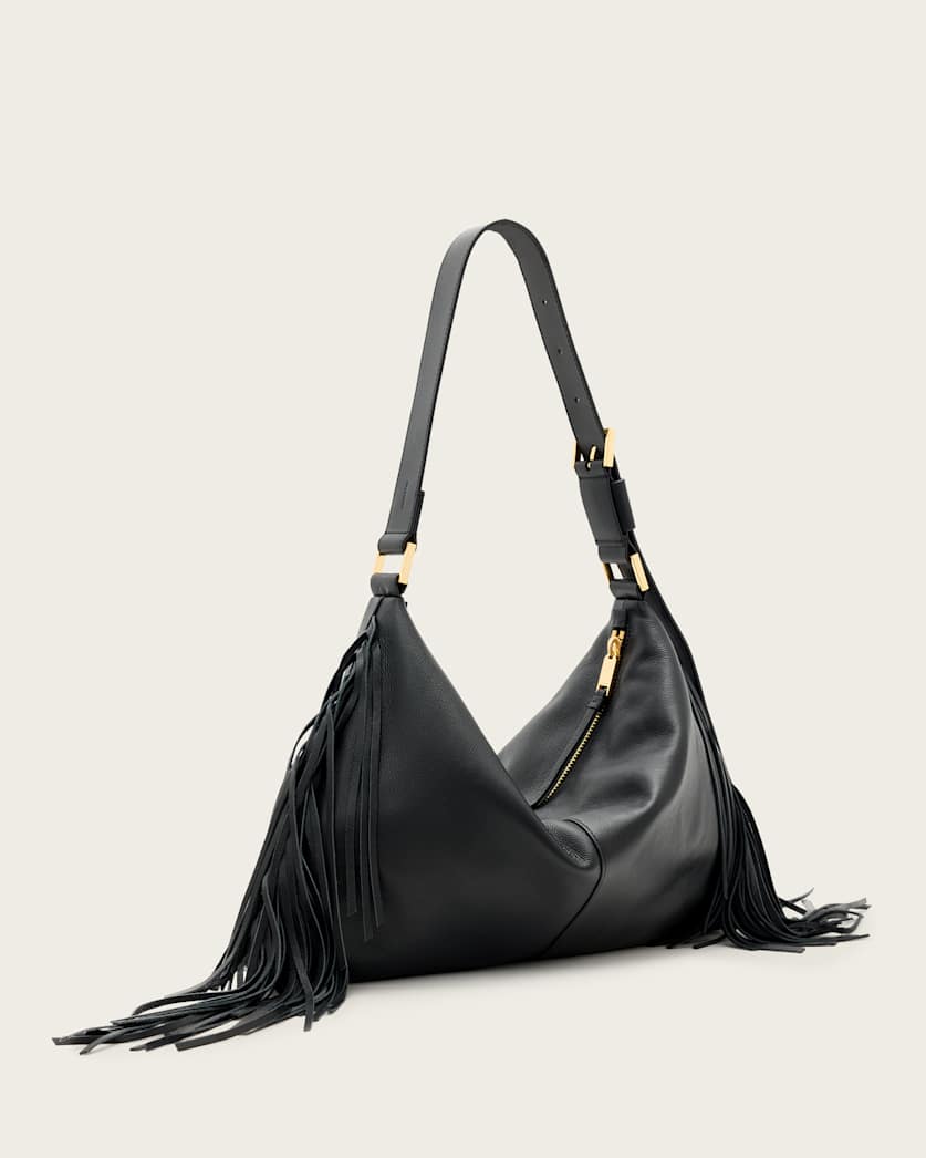 Edbury Fringed Leather Shoulder Bag