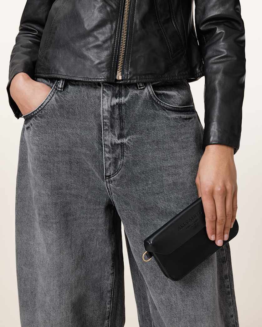 Zoe Adjustable Leather Crossbody Bag