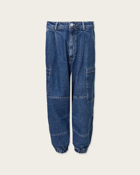 Sol Tapered Denim Cargo Jeans