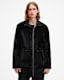 Stride Funnel Neck Shearling Coat