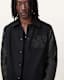 Warrenton Leather Sleeve Bomber Jacket