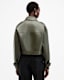 Ophelia Cropped Bonded Leather Jacket