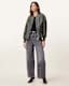 Sofi Drawstring Leather Bomber Jacket