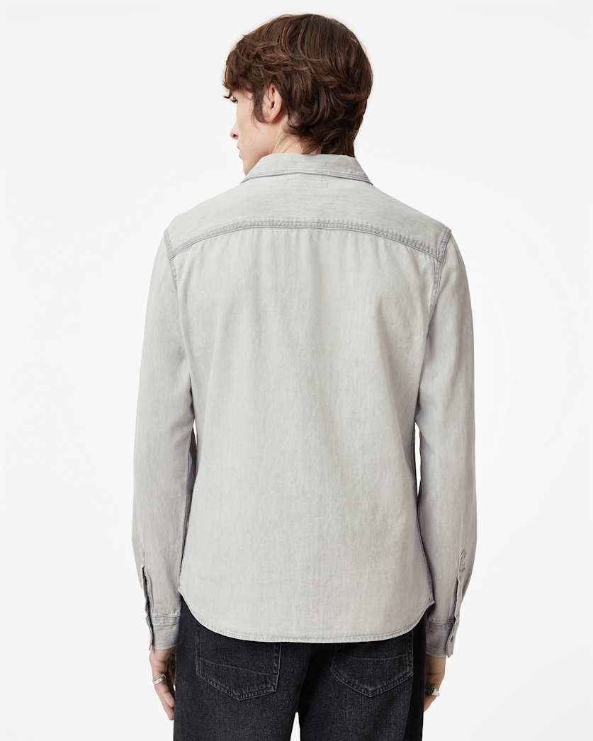 Gleason Press Stud Ramskull Denim Shirt