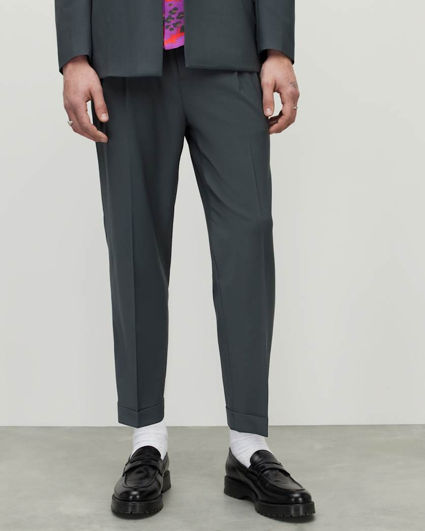 Berto Cropped Relaxed Fit Trousers