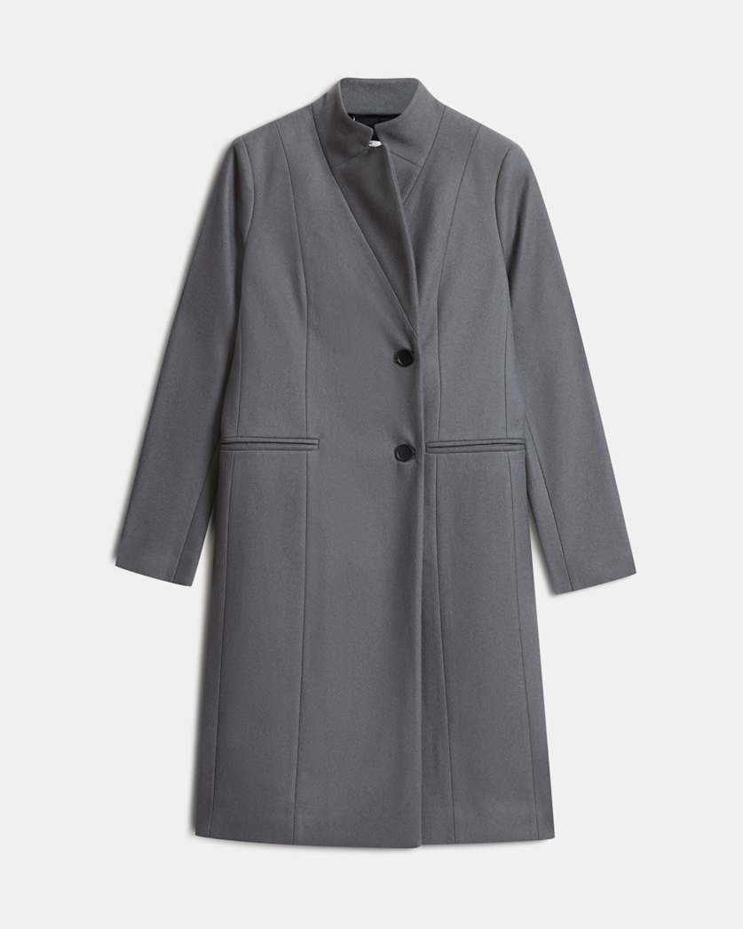 Sidney Wool Cashmere Blend Tailored Coat