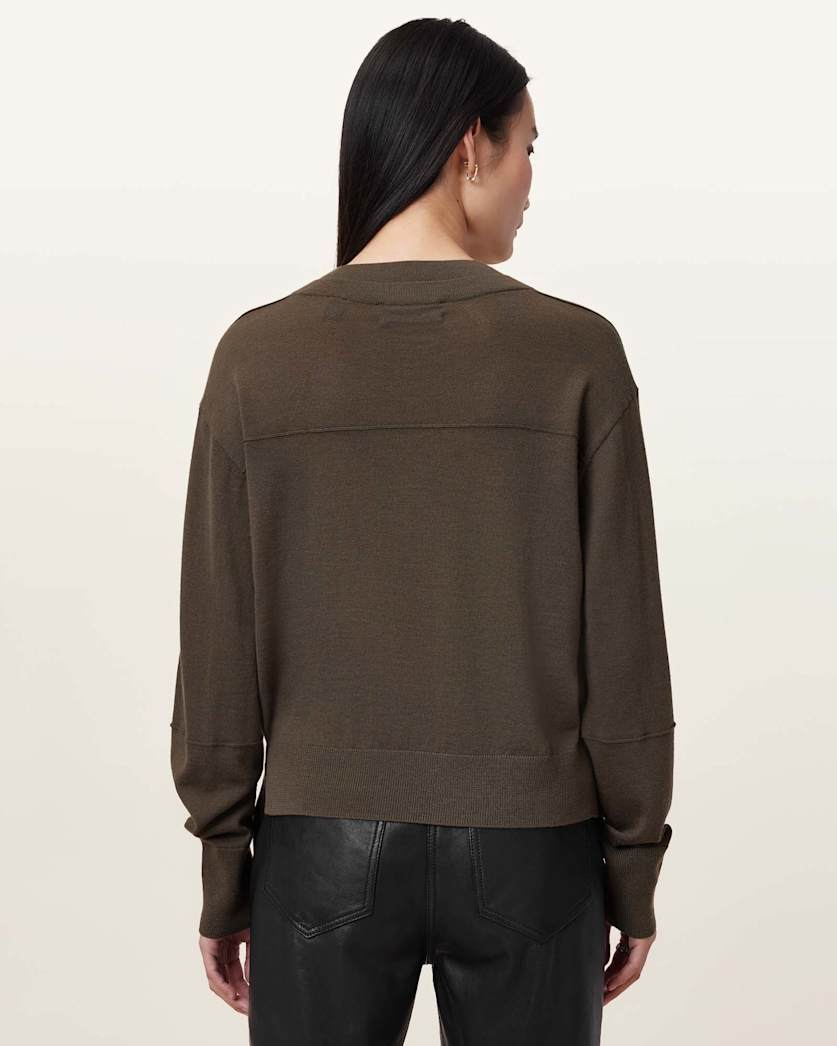 Julieana V Neck Wool Jumper