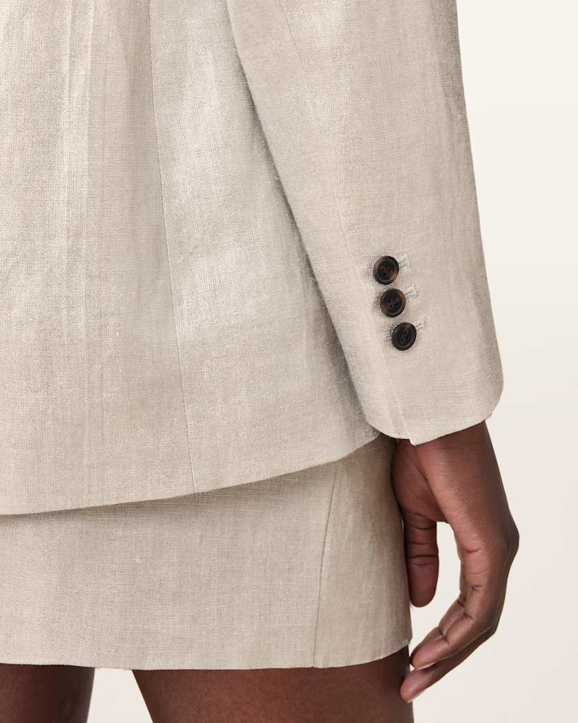 Averie Relaxed Fit Linen Blazer