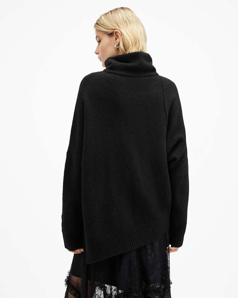 Lock Roll Neck Relaxed Fit Jumper