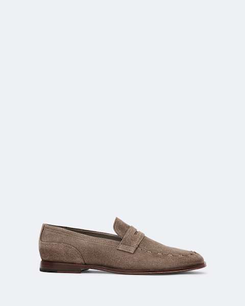 Jules Hand-Stitched Suede Loafers  large