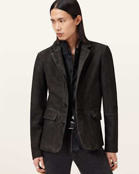 Survey Waxed Suede Blazer  large