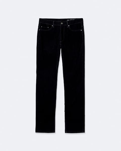 Flocked Denim Slim-Straight Leg Jeans  large