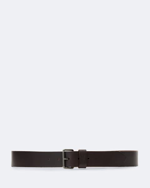 Dunston Roller-Buckle Leather Belt   large