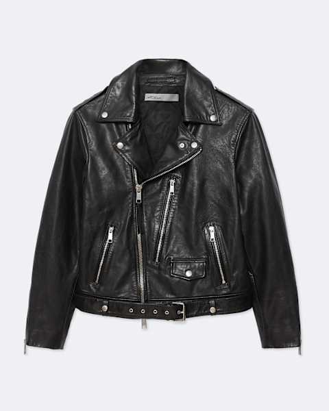 Neo Leather Biker Jacket  large