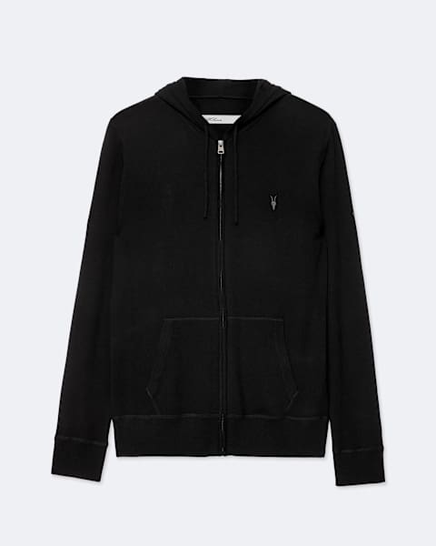 Mode Merino Wool Zip-Up Hoodie  large