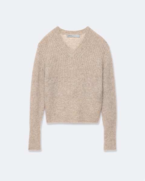 Mabel Alpaca-Blend V-Neck Jumper  large