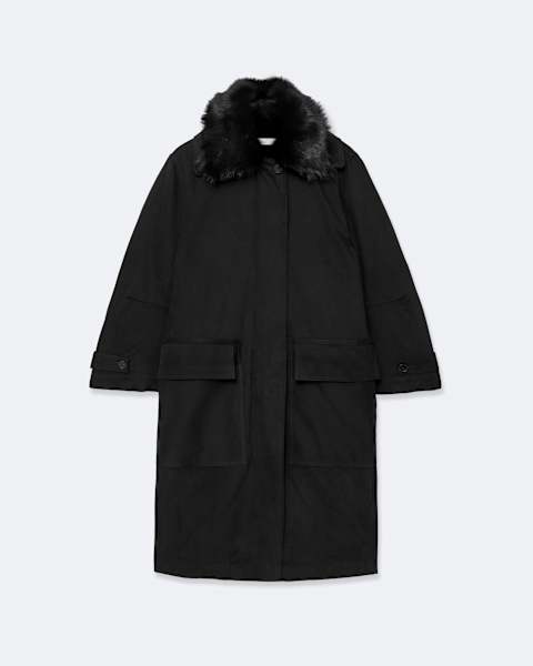 Seyka Double-Layer Shearling Coat  large