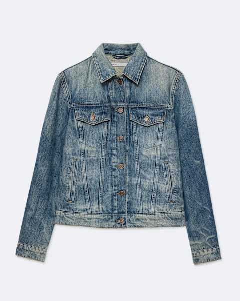 Regular-Fit Denim Trucker Jacket  large
