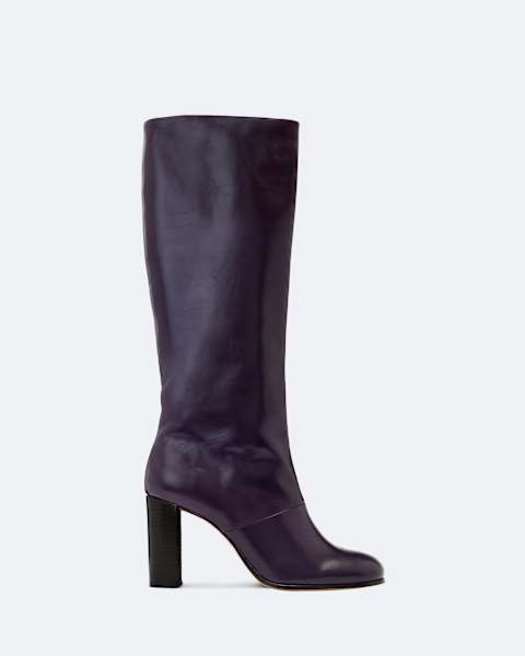 Marisa Leather Heeled Knee-High Boots  large