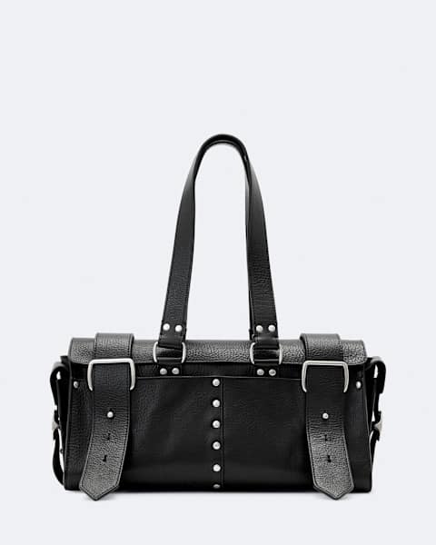 Stud Leather Grab Bag  large