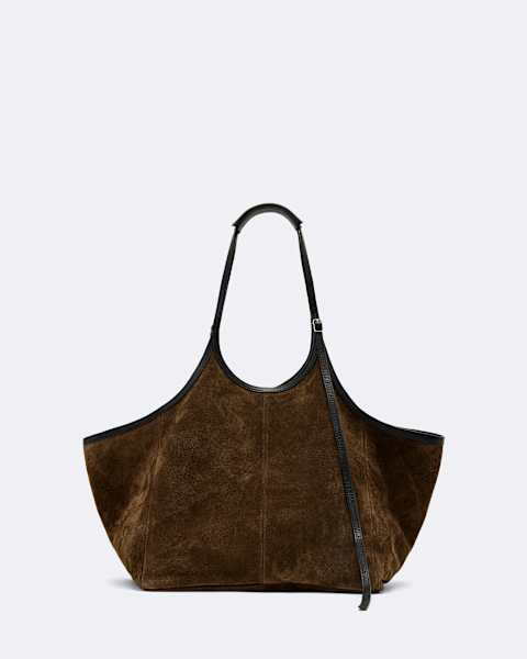Siloh Oversized Suede Tote Bag  large
