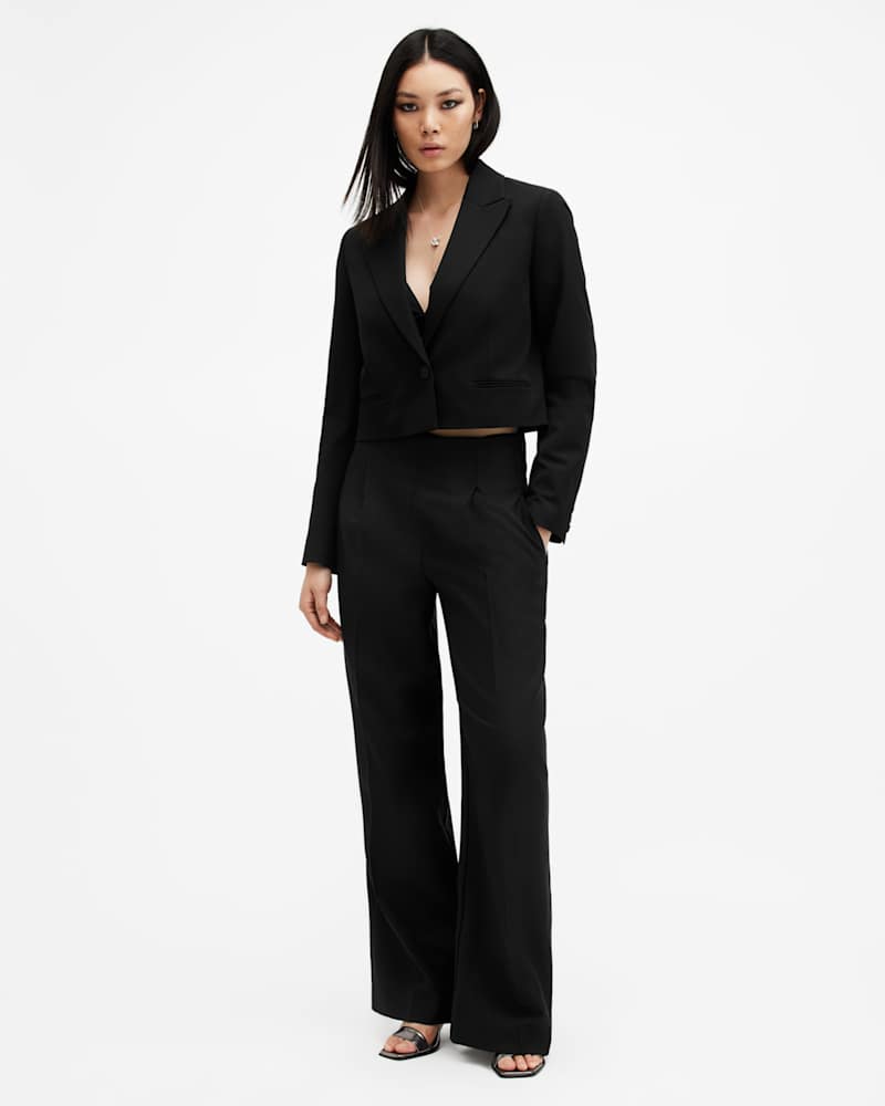 Shores Wide Leg Relaxed Fit Trousers