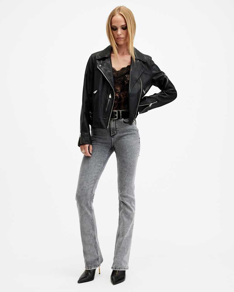 Sevenh High-Rise Slim Flared Trousers