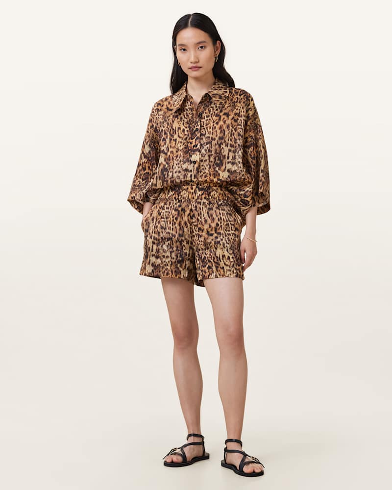Charli Leopard Print Shirt