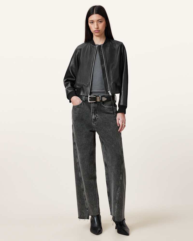 Rayna Leather Biker Jacket