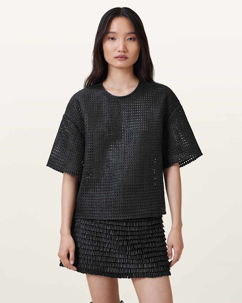 Krindle Leather Mini Skirt