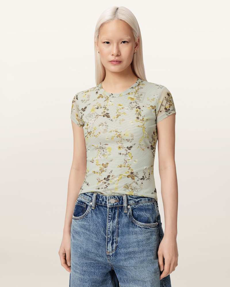 Tulip Floral Voluminous Mini Skirt