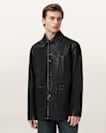 Toulouse Single Breasted Leather Coat
