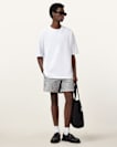 Warden Striped Seersucker Swim Shorts