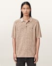 Aspen Waffle Texture Ramskull Polo Shirt
