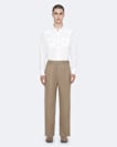 Ware Straight-Fit Double-Pleat Trousers